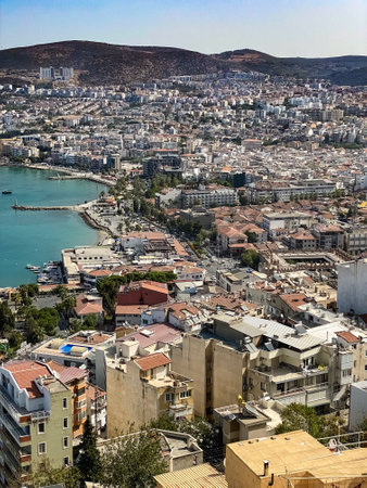 Kusadasi is a port city in Turkey on the Aegean Seaの写真素材
