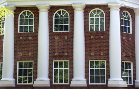 Columns on government buildingの写真素材