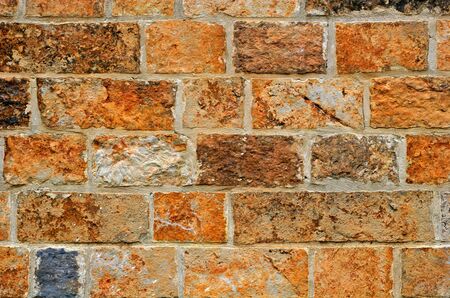 A wall of stone blocks useful for backgrounds and detailsの写真素材