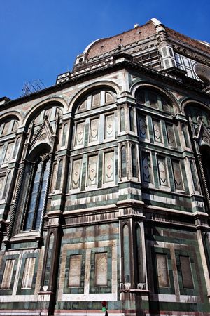A view of Il Duome basilica in Florence, Italyの写真素材
