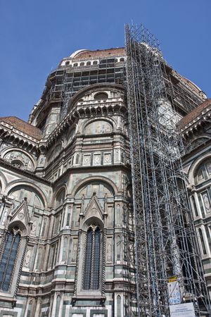 A view of Il Duome basilica in Florence, Italyの写真素材