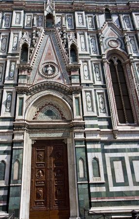 Doors to the chapel at Il Duomo in Florence Italyの写真素材