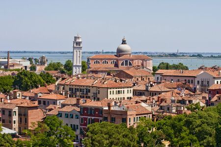 A typical view of Venice from the canalsの写真素材