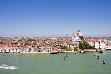 A typical view of Venice from the canalsの写真素材