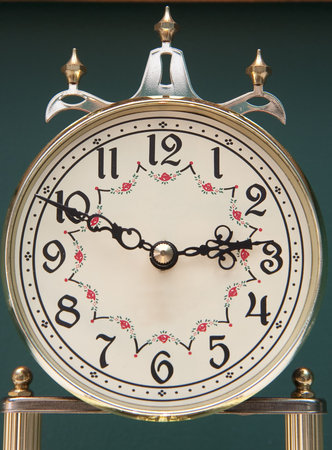 Clock face of a classic anniversary clock