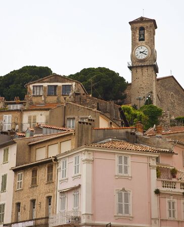 An old apartment building in Cannes Franceの写真素材