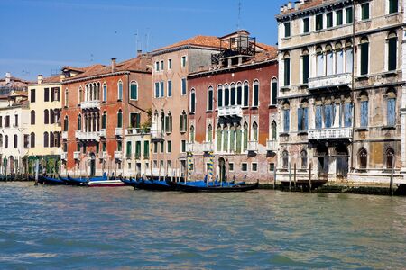 A traditional view of Venice Italyの写真素材