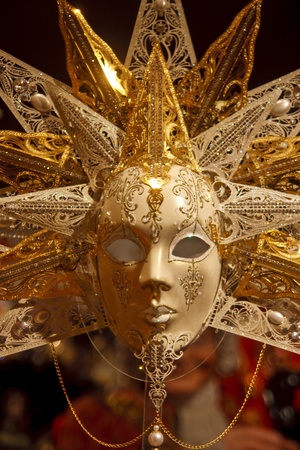 A fancy venetian or mardi gras maskの写真素材