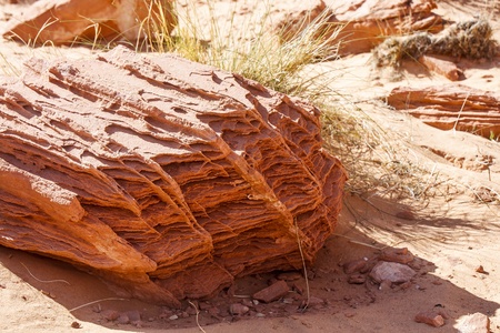 Erosion on Red Rock in Valley of Fireの写真素材