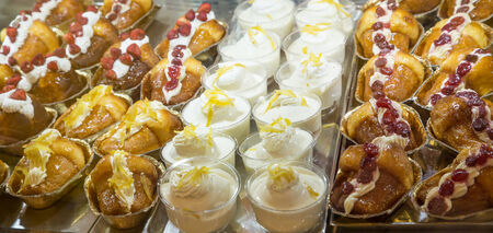 Italian Pastries in Sorrento on the Amalfi Coastの写真素材