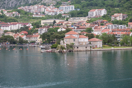 Seaside resort ares on the coast of Montenegro