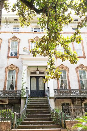 An old home in Savannah, Georgiaの写真素材