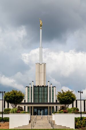 Modern Mormon Church in Atlantaの写真素材