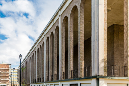 Brick Arches on Old Building in Savannahの写真素材