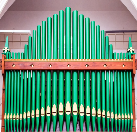 Old Green Organ Pipesの写真素材