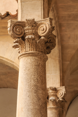 Details on Column in Mallorcaの写真素材