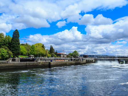 Ballard Locks and Damの写真素材