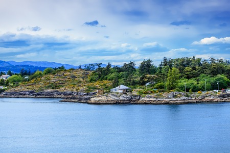 Old Building on Coast of British Columbiaの写真素材