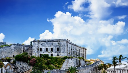 Old Stone Prison on Bermuda Hillの写真素材