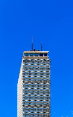 Grey Building on Blue skyの写真素材