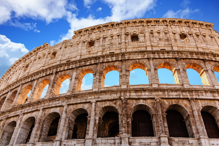 Colosseum Under Blue Skiesの写真素材