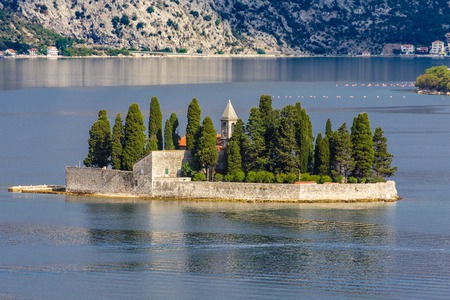 Trees Around Our Lady of the Rocksの写真素材