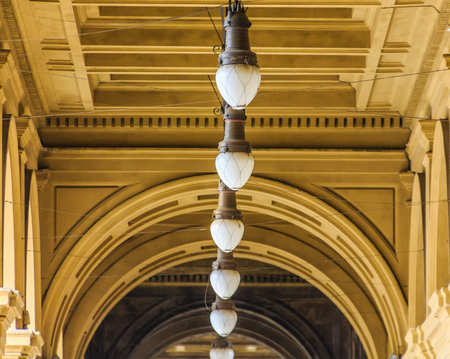 Old Lights Through Archesの写真素材