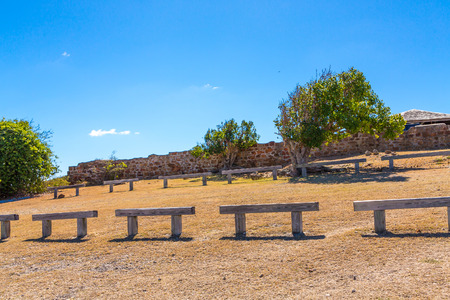 Stone Benches on Antiguaの写真素材