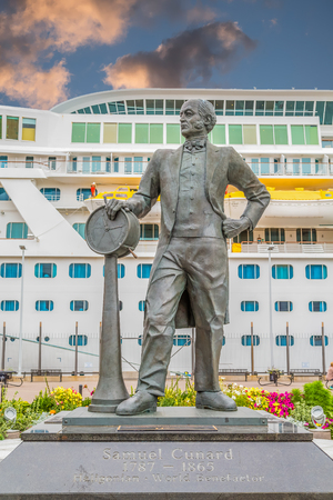 Samuel Cunard with Cruise Shipのeditorial素材