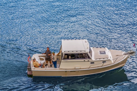 Three Guys on a Boatのeditorial素材