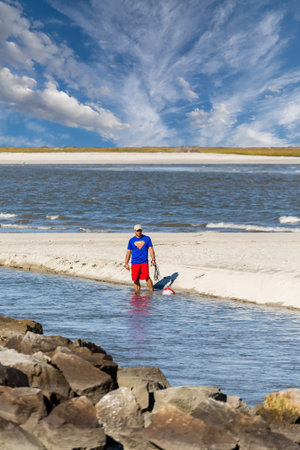 Superman at Beachのeditorial素材