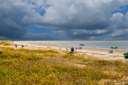 Storm Clouds at Beachのeditorial素材