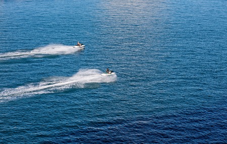 Two Jet Skiersのeditorial素材