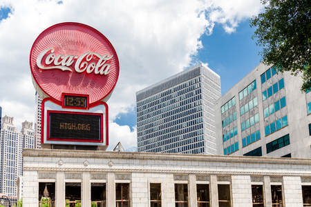Coke Sign on Atlanta Architectureのeditorial素材