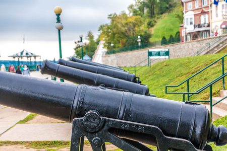 Cannons on the Promenadeの写真素材