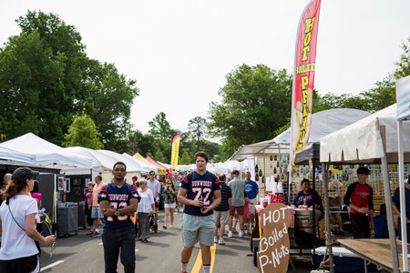 Football Players at Festivalのeditorial素材