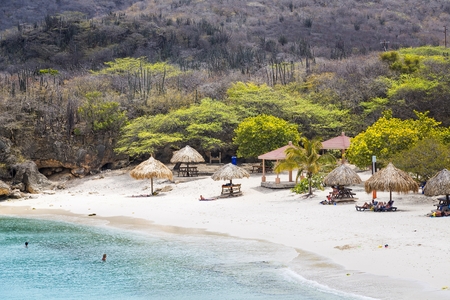 Isolated Curacao Beachのeditorial素材