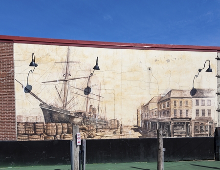 Mural on Irish Pubのeditorial素材