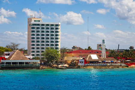 COZUMEL, MEXICO - March , 2016: Cozumel is an island in the Caribbean Sea off the eastern coast of Mexico's Yucat n Peninsula, opposite Playa del Carmen, and close to the Yucat n Channel.のeditorial素材