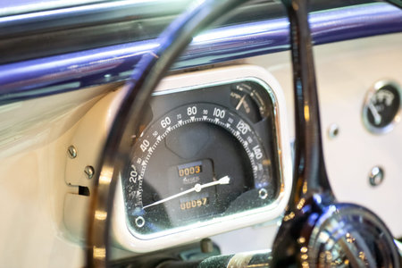 Speedometer on Old Car