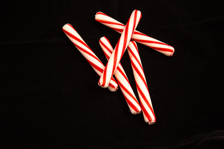 Peppermint on Blackの写真素材