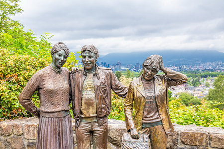 Statues Posing for Photo