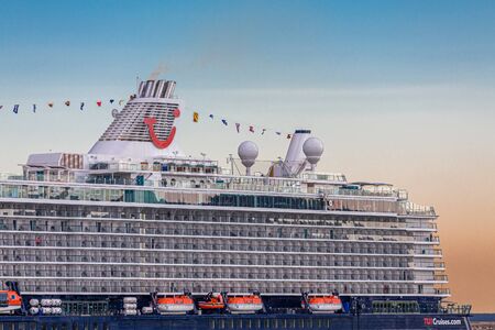 Mein Schiff in Dusk LIghtのeditorial素材