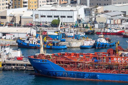 GIBRALTAR - September 21, 2016:  Gibraltar Cruise Terminal receives a large number of visits from cruise ships. The Strait of Gibraltar is one of the busiest shipping lanes in the world.のeditorial素材