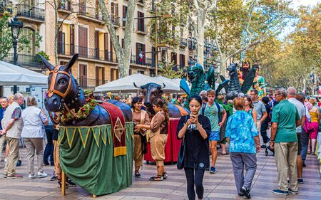 Texting at Paradeのeditorial素材