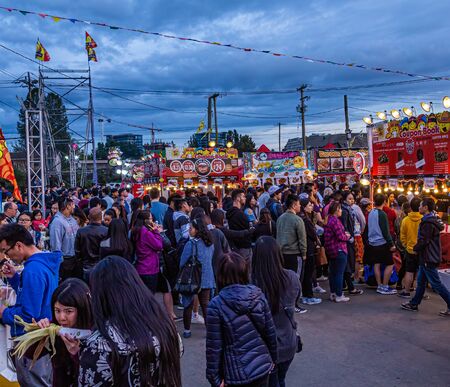 RICHMOND, BRITISH COLUMBIA - May 22, 2016: Since 2000, the Richmond Night Market has grown into the largest Night Market in North America, attracting over 1 million visitors per year.のeditorial素材