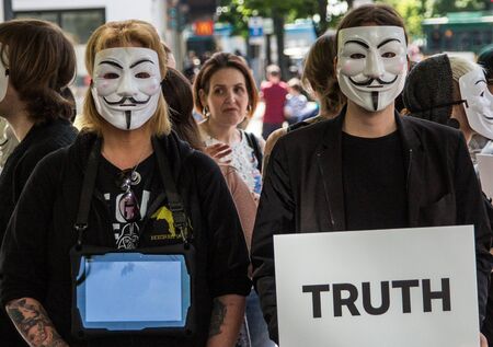 Anonymous Protest Truthのeditorial素材