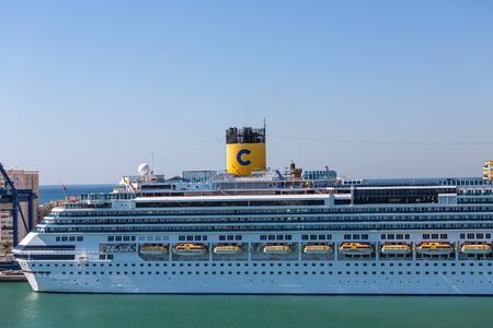 Smokestack on Costa Cruise Shipのeditorial素材