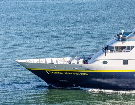 Bow of the National Geographic Orionのeditorial素材