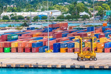 Freight Containers in Barbadosのeditorial素材